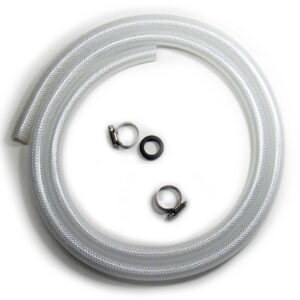 Blast cabinet abrasive media hose kit shown with hose and accessories.